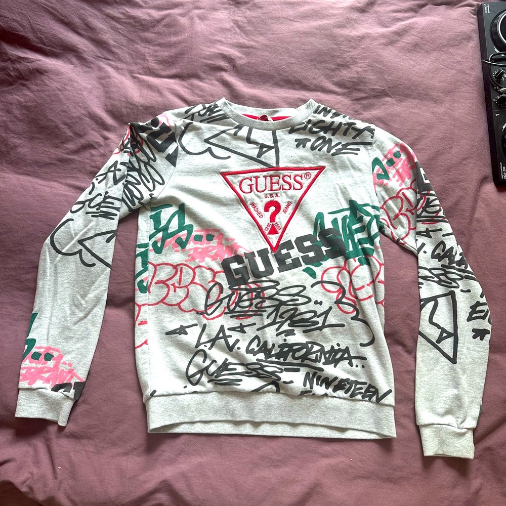 Guess sweater art inspired